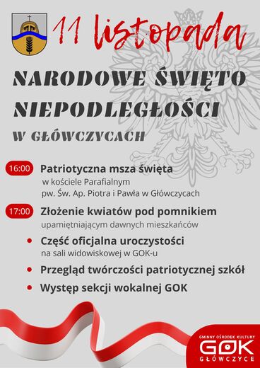 11 listopada NARODOWE ŚWIĘTO NIEPODLEGŁOŚCI