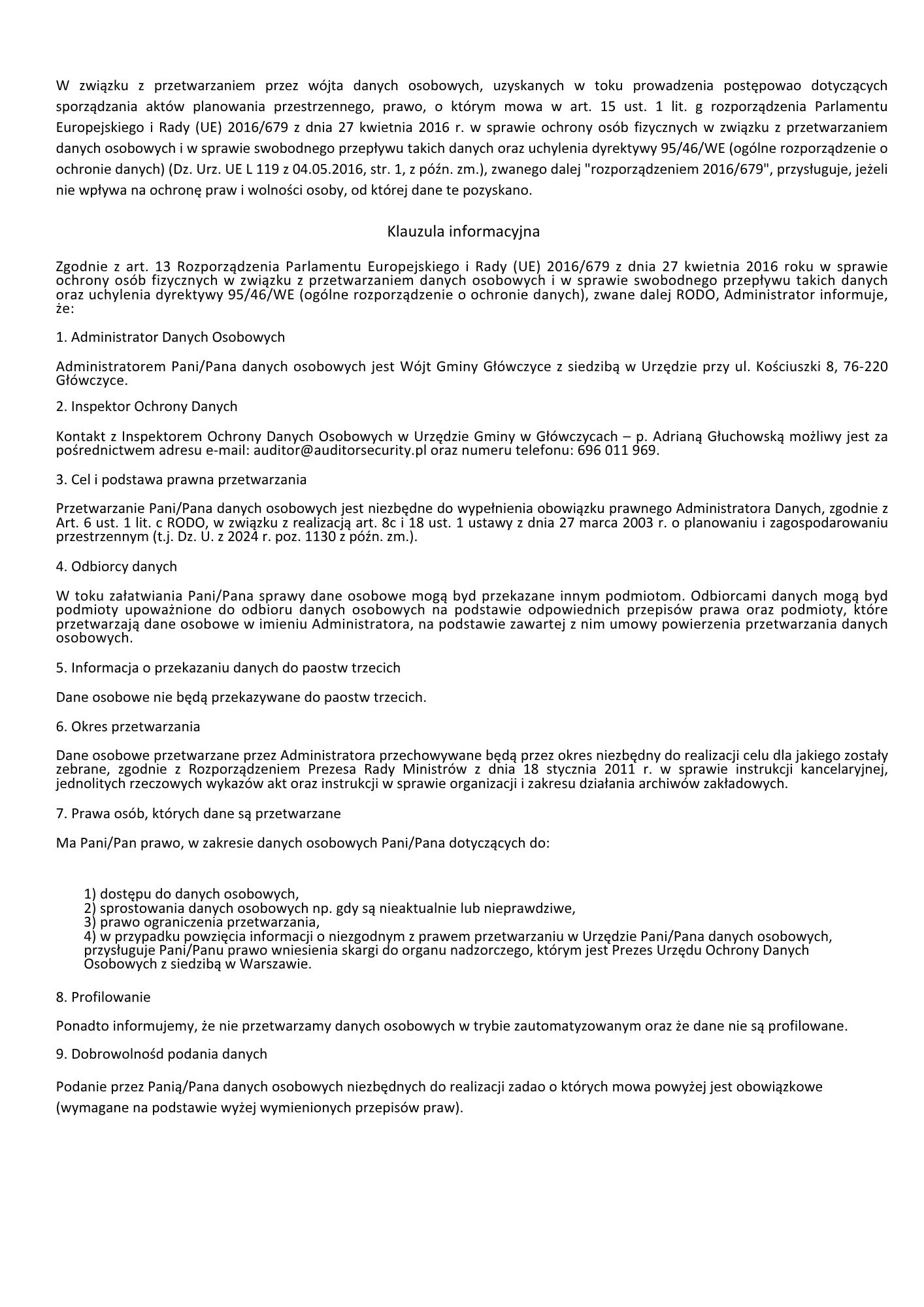 str_2_OGŁOSZENIE_W&Oacute;JTA_GMINY_GŁ&Oacute;WCZYCE_o_wyłożeniu_do_publicznego_wglądu_projektu_miejscowego_planu_zagospodarowania_przestrzennego_wraz_z_prognozą_oddziaływania_na_środowisko